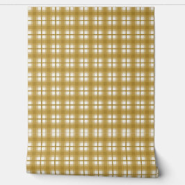 Indian Gingham - Honey Ochre 壁紙