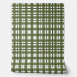 Indian Gingham - Olive Green Camouflage 壁紙