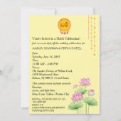 Indian Haldi Ceremony Invitation with Photo 招待状 (正面)