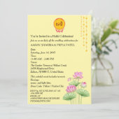 Indian Haldi Ceremony Invitation with Photo 招待状 (スタンド正面)