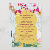 Indian Haldi Ceremony Invitations  招待状 (正面/裏面)