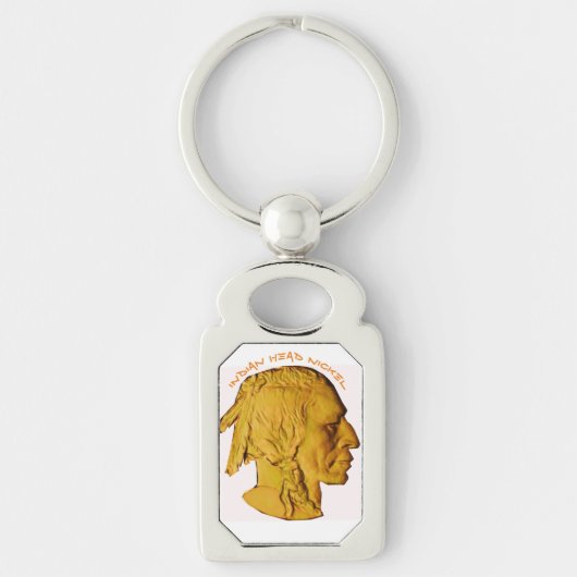 "  Indian Head nickel" Metal Keychain キーホルダー (正面)