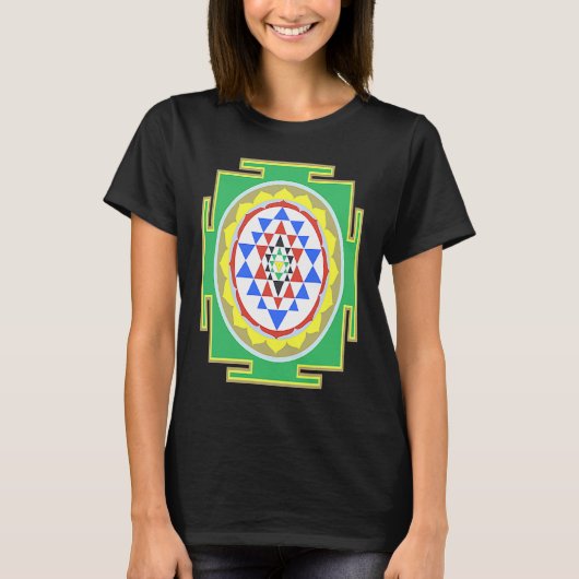 Indian Hindu Wedding  for Indians Sri Yantra Diagr Tシャツ (正面)