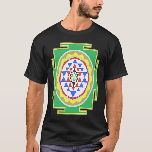 Indian Hindu Wedding  for Indians Sri Yantra Diagr Tシャツ (正面)