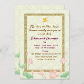 Indian Housewarming Invitations 招待状 (正面/裏面)