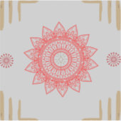 Indian-inspired design with mandalas シール (正面)