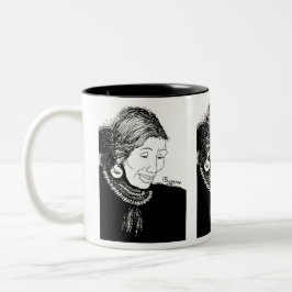 Indian Lady Mug ツートーンマグカップ