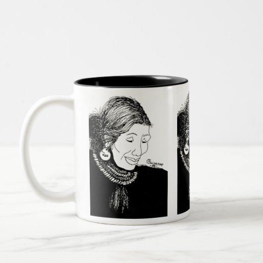 Indian Lady Mug ツートーンマグカップ (左)