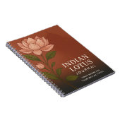 Indian Lotus Journal: Nature-Inspired Notebook for ノートブック (右側)