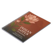 Indian Lotus Journal: Nature-Inspired Notebook for ノートブック (左側)