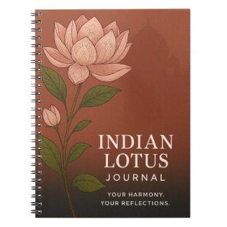 Indian Lotus Journal: Nature-Inspired Notebook for ノートブック