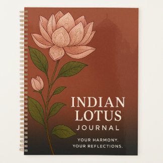 Indian Lotus Journal: Nature-Inspired Notebook for プランナー手帳