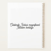 Indian Muslim プランナー手帳 (裏面)