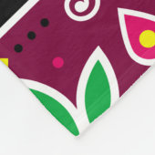 Indian or Pakistani truck art inspired seamless fo フリースブランケット (角)