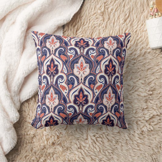 Indian paisley pattern seamless. Persian arabesque クッション (ブランケット)