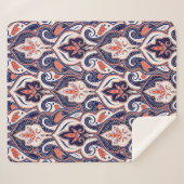 Indian paisley pattern seamless. Persian arabesque シェルパブランケット (正面(横))