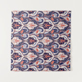 Indian paisley pattern seamless. Persian arabesque タペストリー (正面(横))