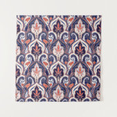 Indian paisley pattern seamless. Persian arabesque タペストリー (正面)