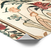 Indian Peacock Art Print Botanical Wildlife ポスター (角)