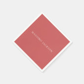 Indian Red Minimalist Plain Modern Aesthetic Look スタンダードカクテルナプキン (角)