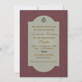 Indian Rice Feeding Ceremony Invitations  招待状