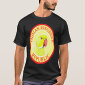 Indian Ringneck Parrot Yellow Tシャツ (正面)