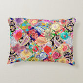 Indian rug tribal ornament pattern. Aztec towel, y アクセントクッション (裏面)