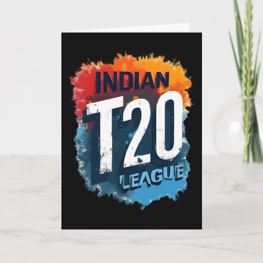 Indian T_20 League 2025 Cricket Design  カード (正面)