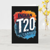 Indian T_20 League 2025 Cricket Design  カード (黄色い花)