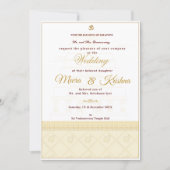  Indian Temple Wedding Invitation  招待状 (正面)