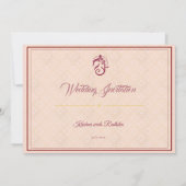 Indian wedding ethnic luxury invitation 招待状 (裏面)