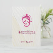 Indian wedding Ganesha hindu invitation 招待状 (スタンド正面)