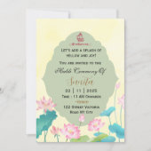 Indian Wedding Haldi Ceremony Invitation Card 招待状 (正面)