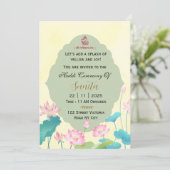 Indian Wedding Haldi Ceremony Invitation Card 招待状 (スタンド正面)