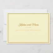  Indian Wedding Invitation  招待状 (裏面)