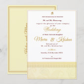  Indian Wedding Invitation  招待状 (正面/裏面)