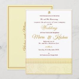 Indian Wedding Invitation 招待状