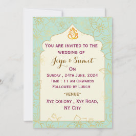 Indian Wedding Invitation 招待状