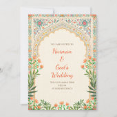 Indian Wedding invitation Hindu Wedding card 招待状 (正面)