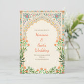 Indian Wedding invitation Hindu Wedding card 招待状 (スタンド正面)