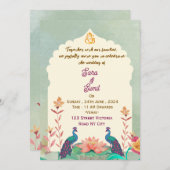 Indian Wedding Invitations  招待状 (正面/裏面)