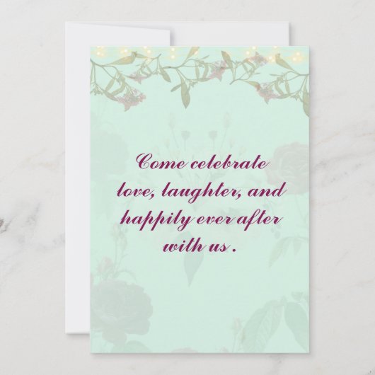 Indian Wedding Invitations 招待状 (裏面)