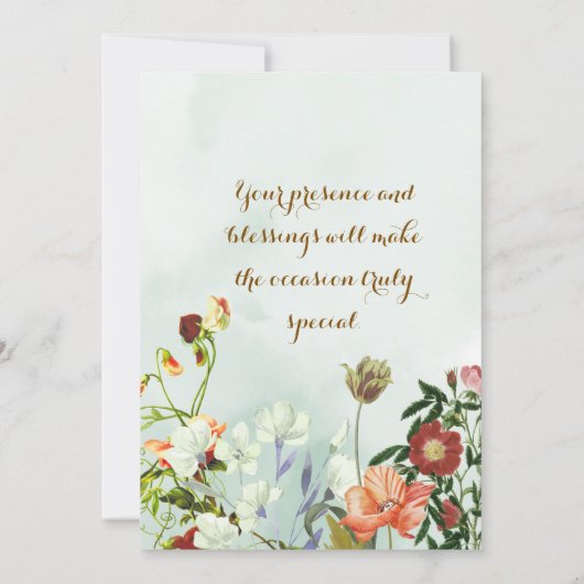 Indian Wedding Invitations  招待状 (裏面)