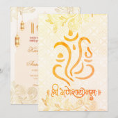 Indian Wedding Invitations for USA 招待状 (正面/裏面)