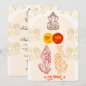 Indian Wedding Invitations for USA 招待状 (正面/裏面)