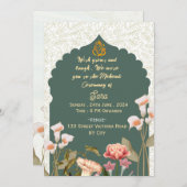 Indian Wedding Mehendi Ceremony Invitations  招待状 (正面/裏面)