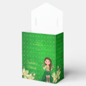 Indian wedding Mehndi green cartoon favor フェイバーボックス (オープン)
