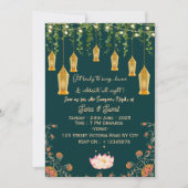 Indian Wedding Sangeet Night Ceremony Invitations  招待状 (正面)