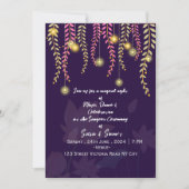 Indian Wedding Sangeet Night Ceremony Invitations  招待状 (正面)