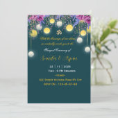 Indian Wedding Sangeet Night Invitation Card 招待状 (スタンド正面)